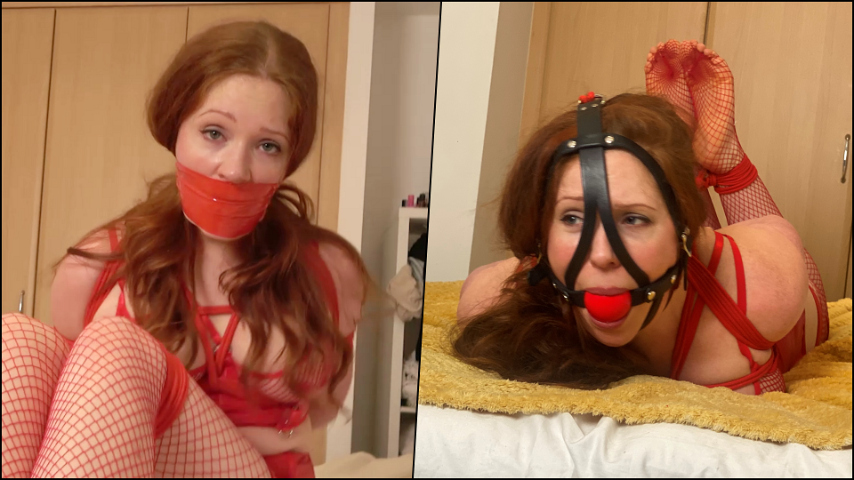 Ivy's Humiliating Twist: Dominatrix Bound Tight, Gagged and Drooling! (HD)