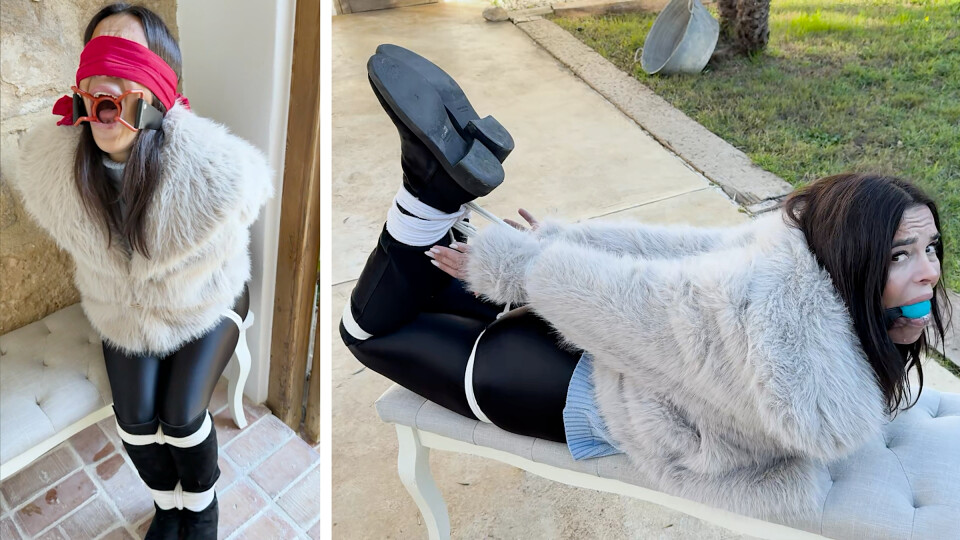 Elite Fur Agent Captured, Blindfolded, Jaw Spread Open With Huge Ring Gag, Ball Gagged ,Hogtied & Bench Bound Breakout (4K)